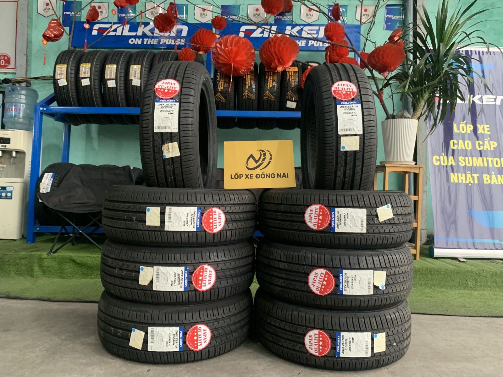 lốp ô tô 205/55R17 falken ze310 ecorun nhật bản