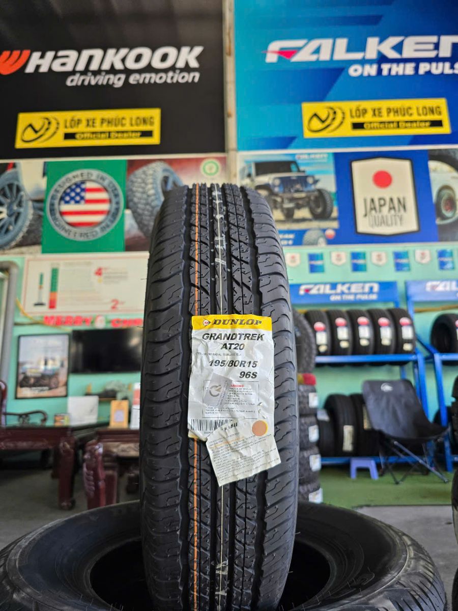 lốp 195/80R15 dunlop grandtrek at20