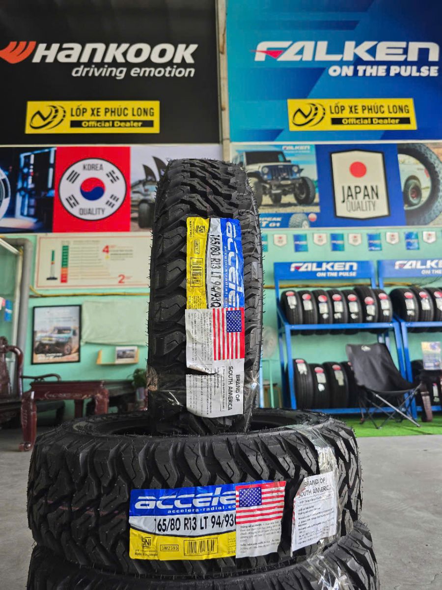 lốp 165/80R13 accelera mt