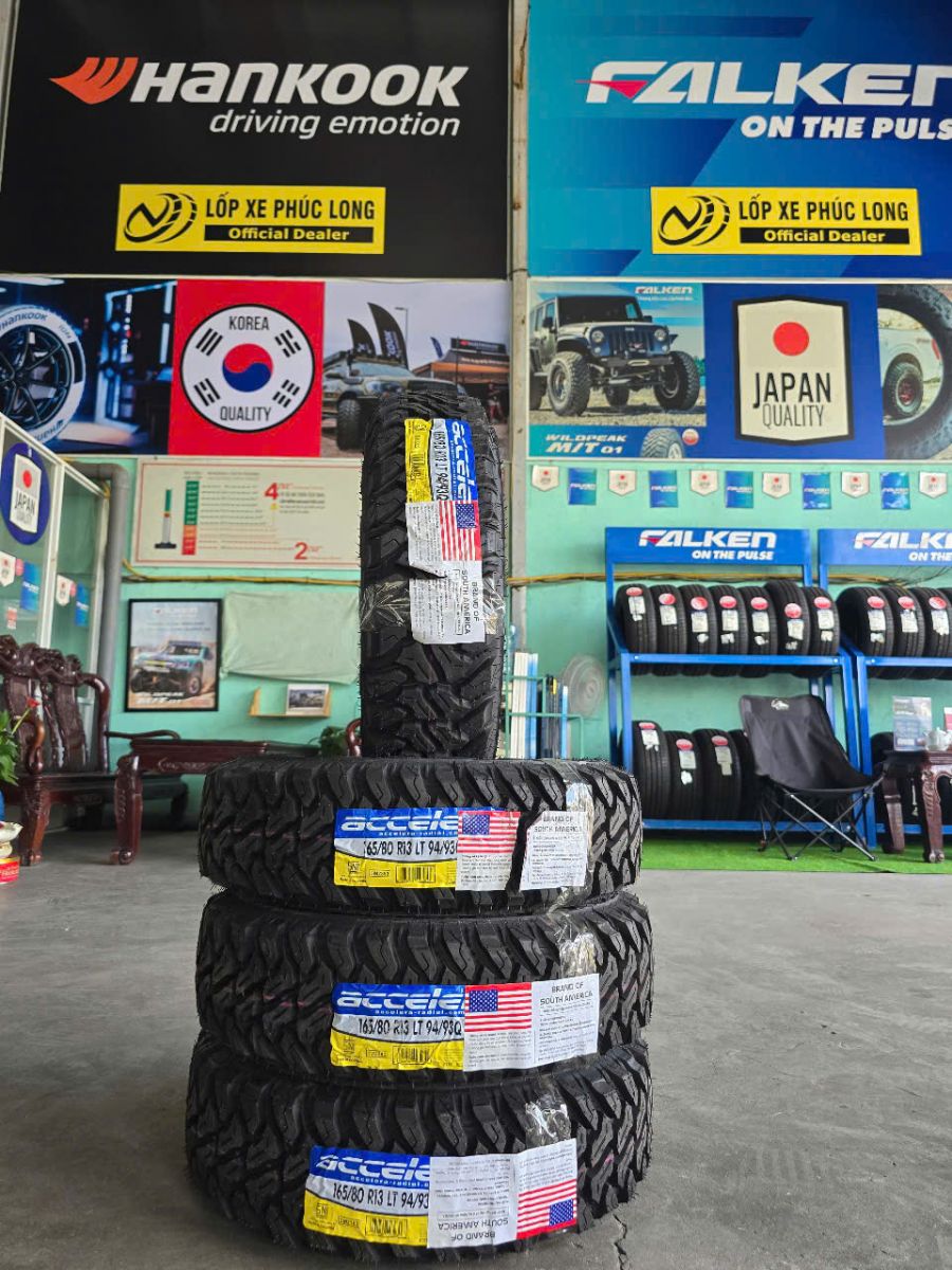 lốp 165/80R13 accelera mt