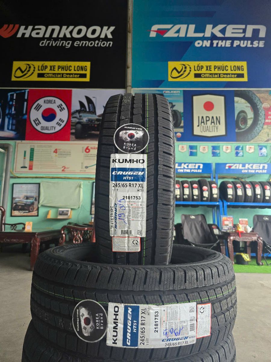 giá bán lốp 245/65R17 kumho crugen ht51 