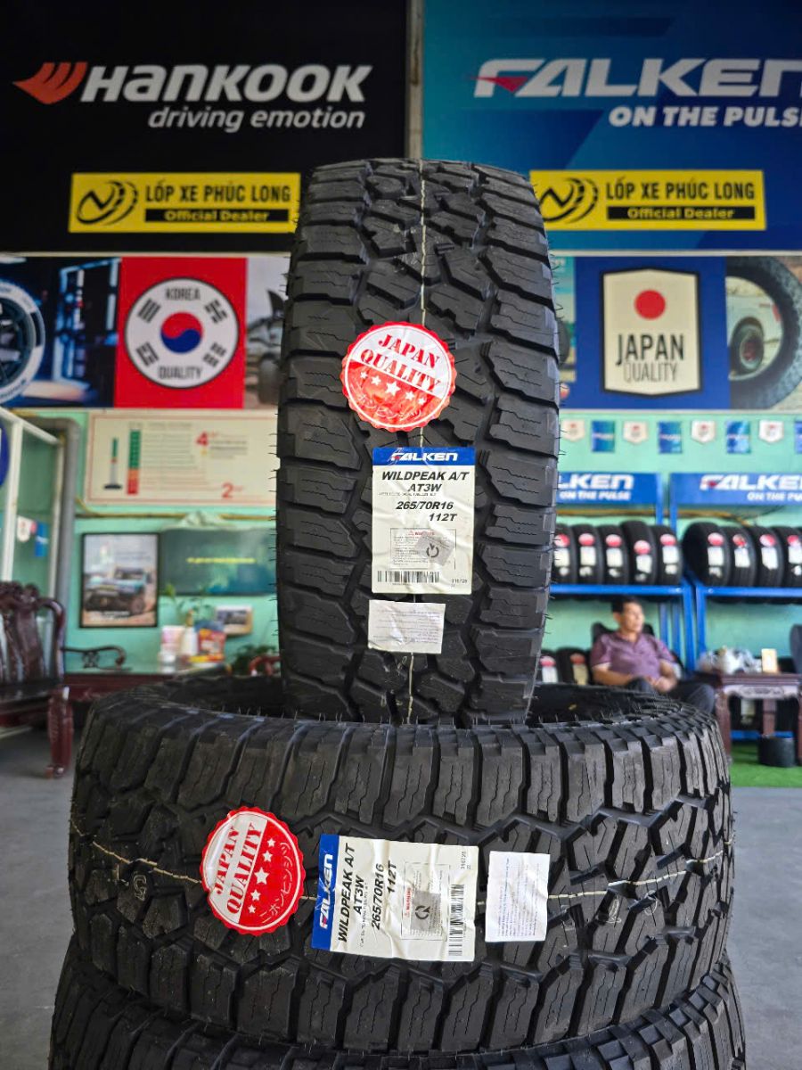 Lốp địa hình 265/70R16 Falken Wildpeak AT3W cho xe Ford Ranger, Nissan Navara