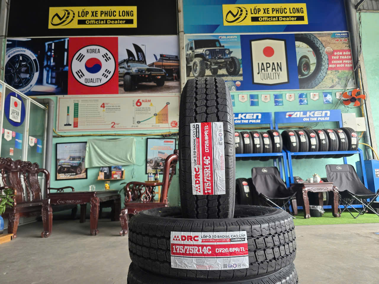lốp 175/75R14C DRC d726 giá bao nhiêu
