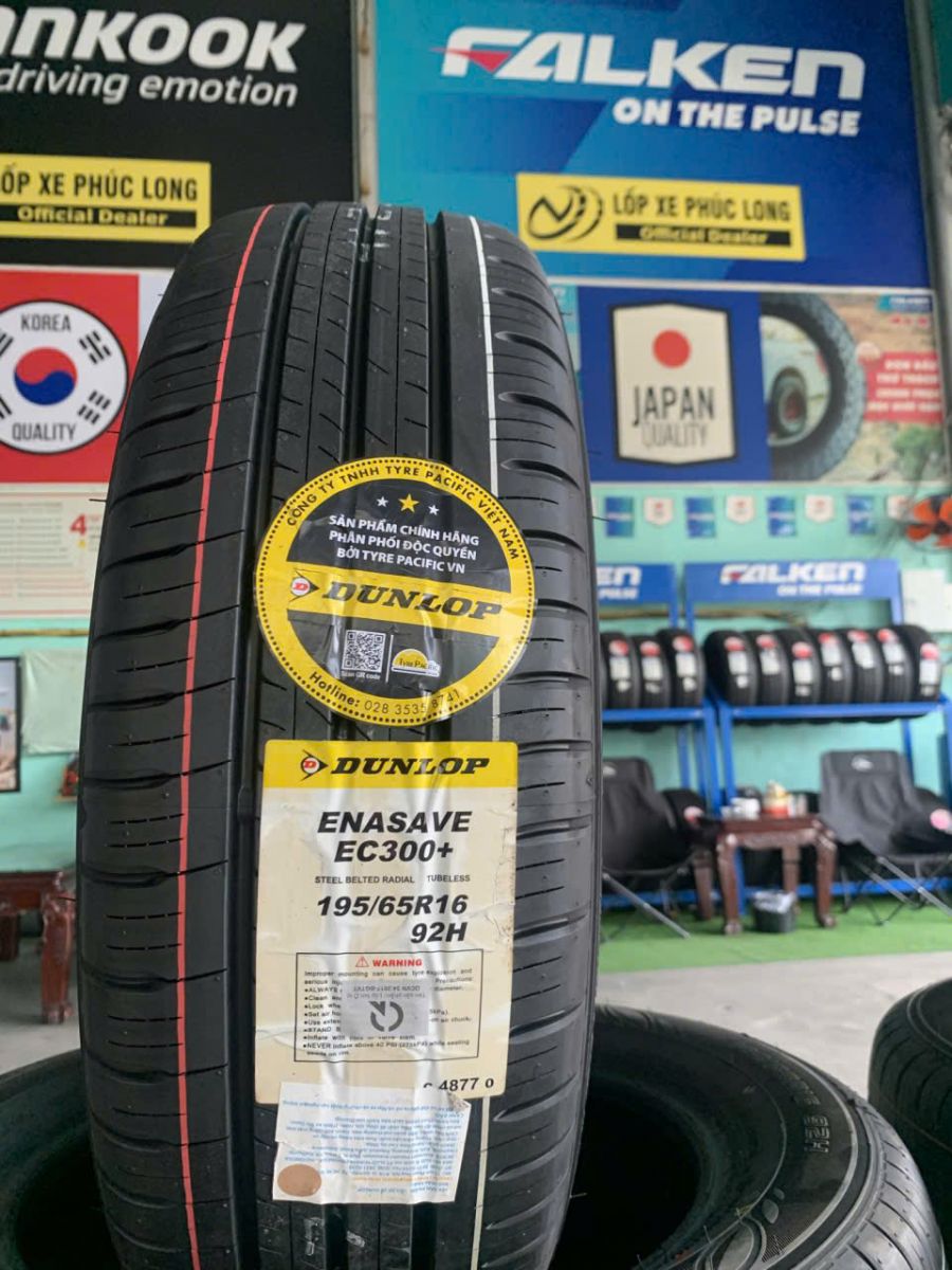 lốp ô tô 195/65R16 dunlop ec300 mitsubishi xpander at eco