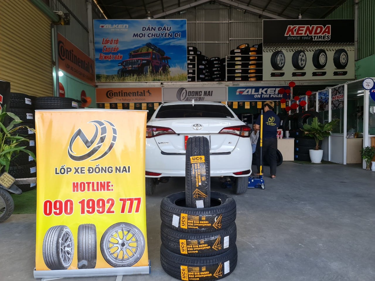 TƯ VẤN : Thay lốp xe Toyota Vios chính hãng ở Trảng Bom, Đồng Nai.