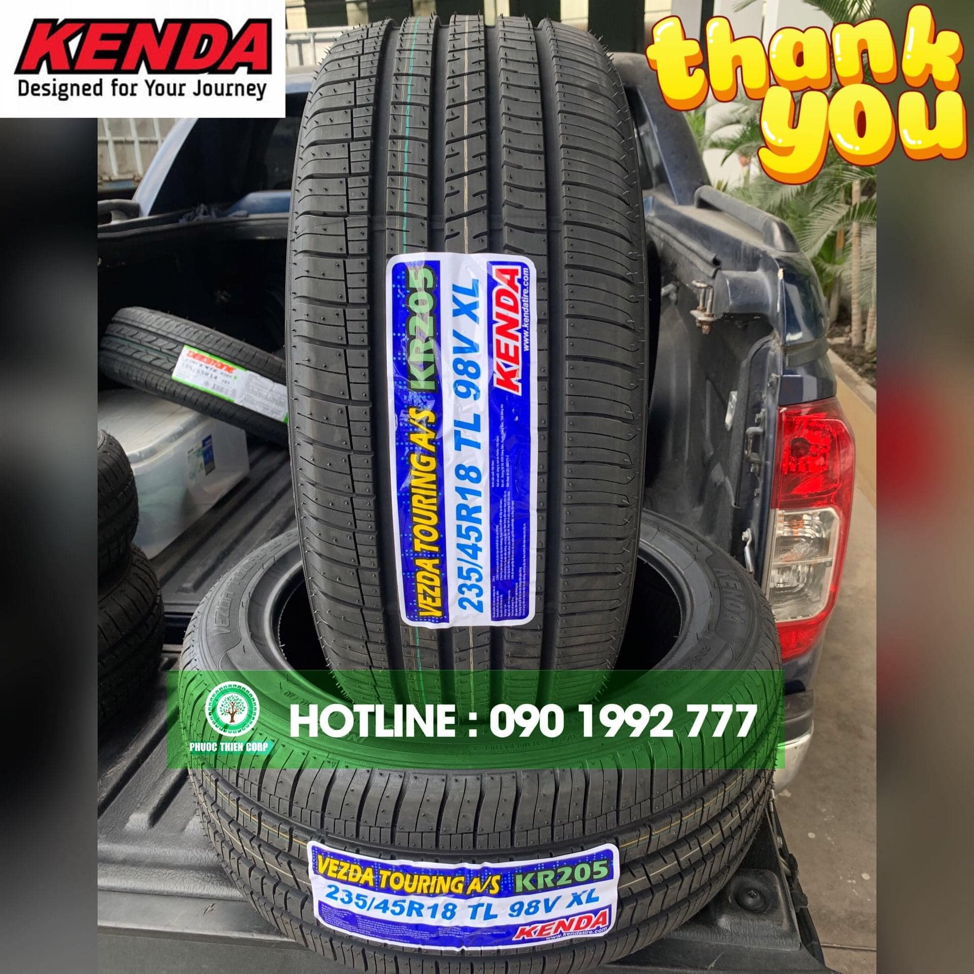 Gợi ý : Thay lốp KENDA (Hàng xuất Mỹ) cho xe Hyundai Kona