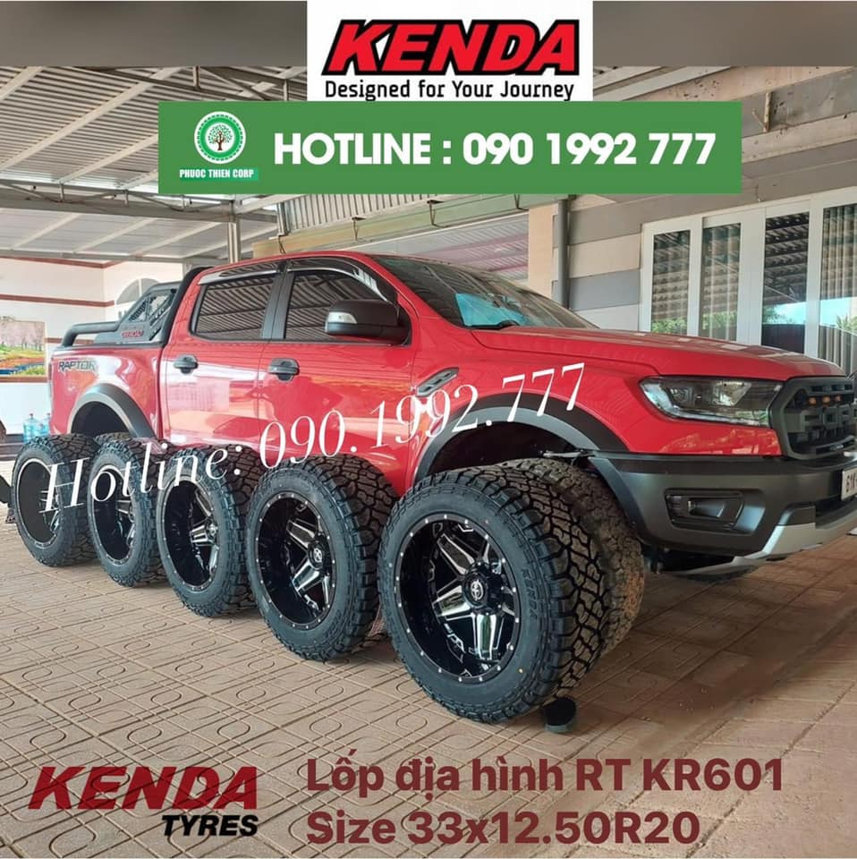 Độ lốp offroad 33x12.50R20 Kenda Klever KR601 (RT) cho bán tải Ford Raptor