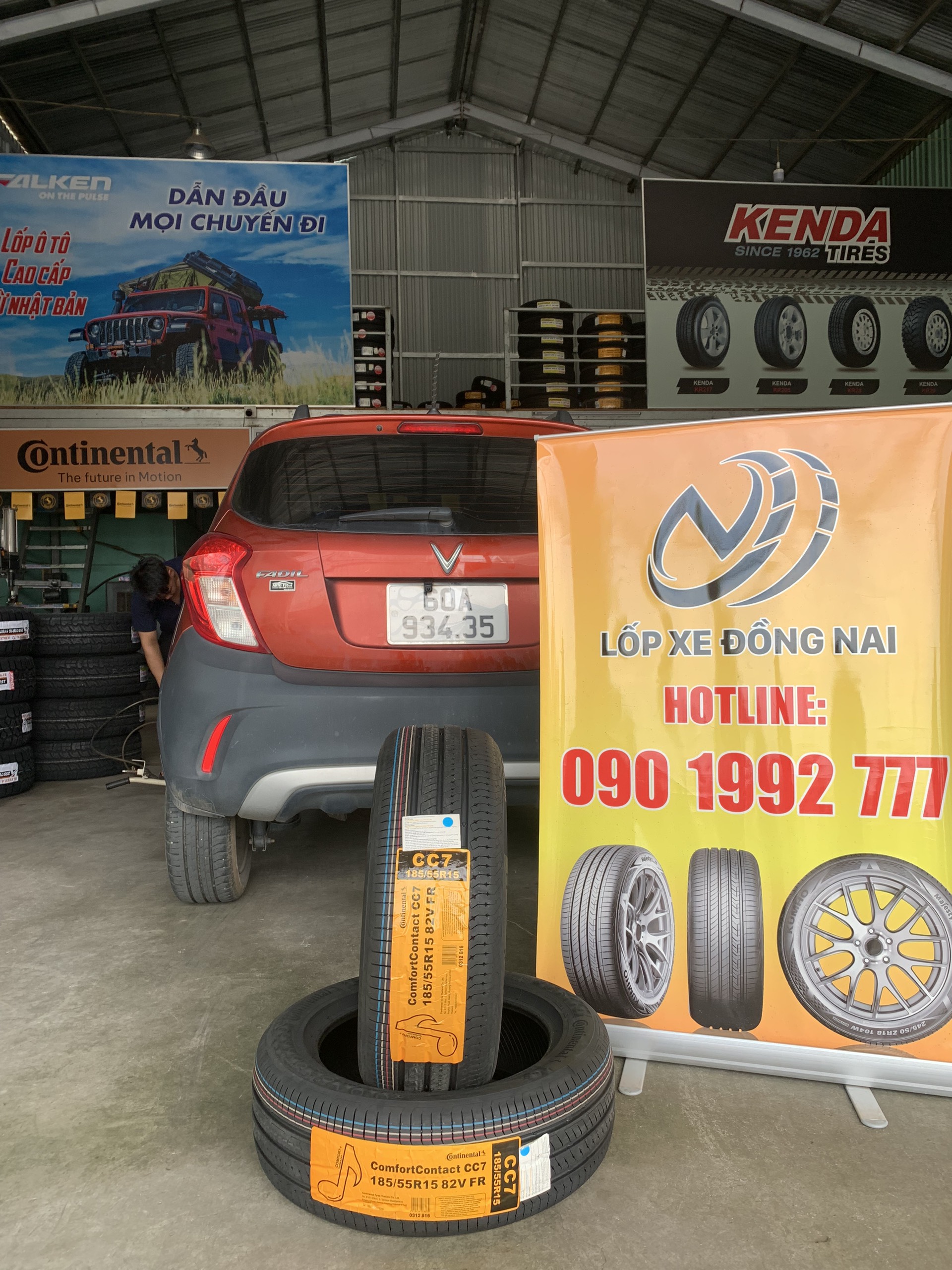 TƯ VẤN : Thay lốp xe Vinfast Fadil ở Trảng Bom, Đồng Nai.