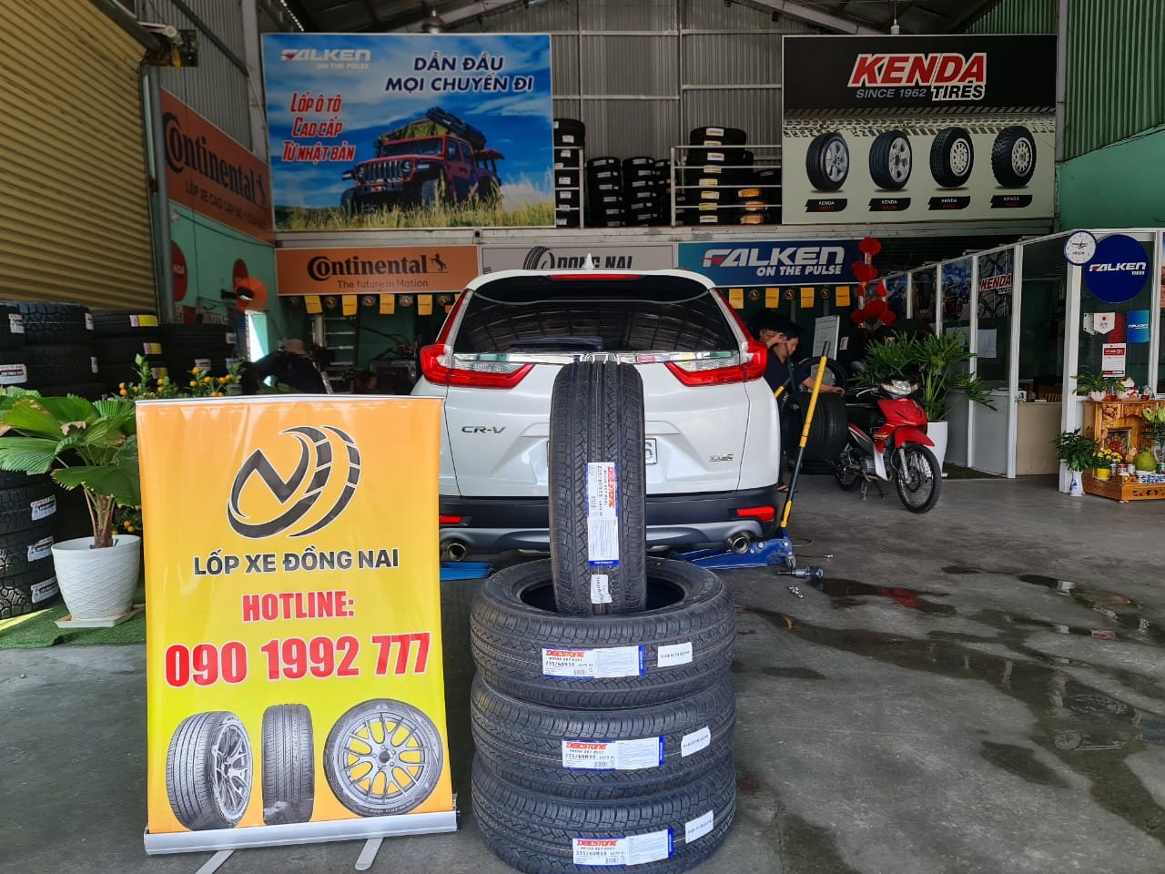 TƯ VẤN : Thay lốp xe Honda CRV ở Trảng Bom, Đồng Nai.
