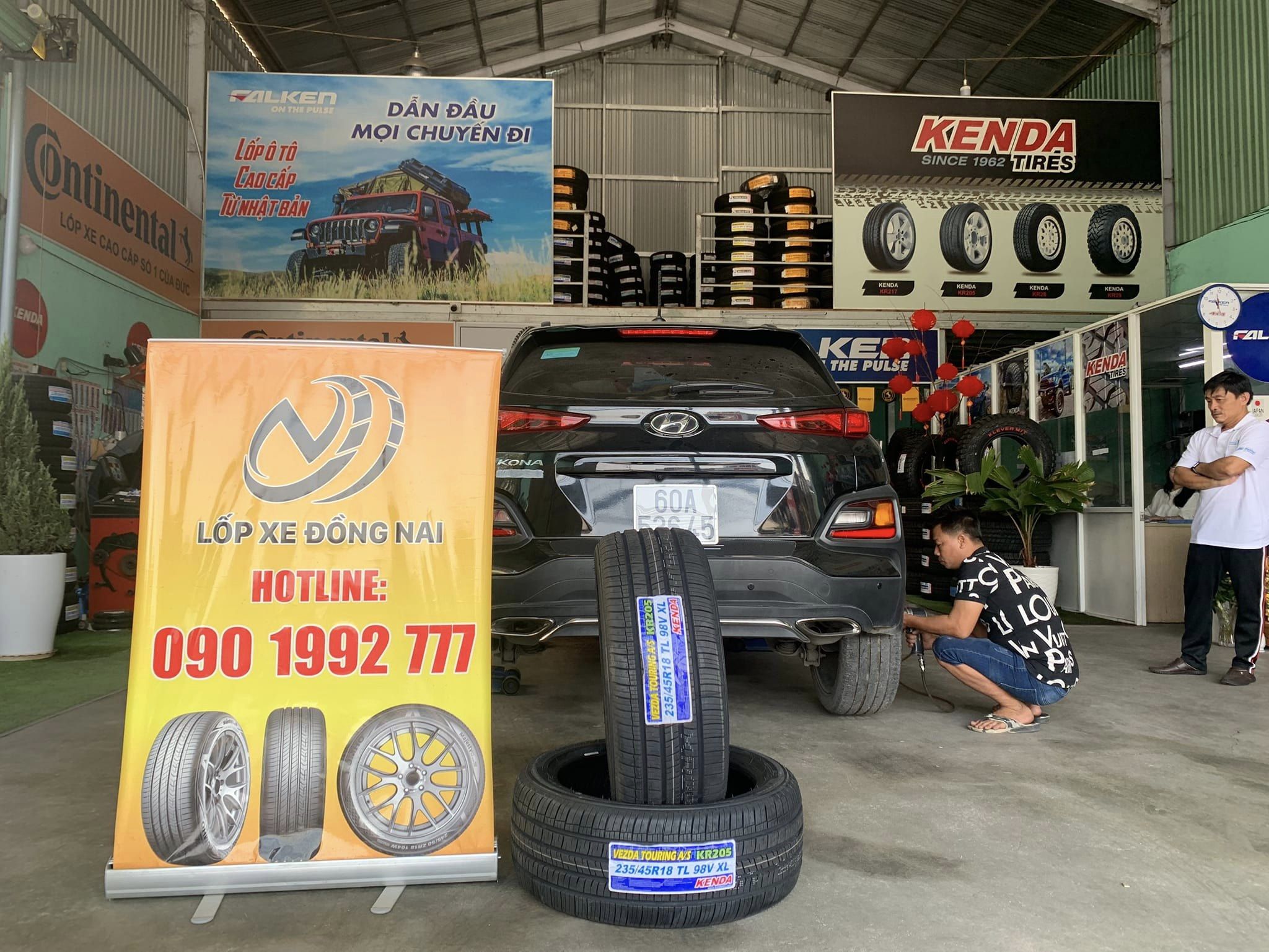 TƯ VẤN : Thay lốp xe Hyundai Kona ở Trảng Bom, Đồng Nai.