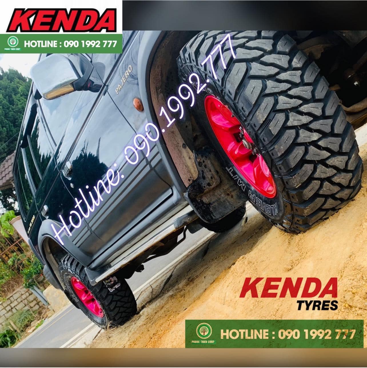 Độ lốp offroad 31x10.50R15 Kenda KR29 (MT) cho Mitsubishi Pajero