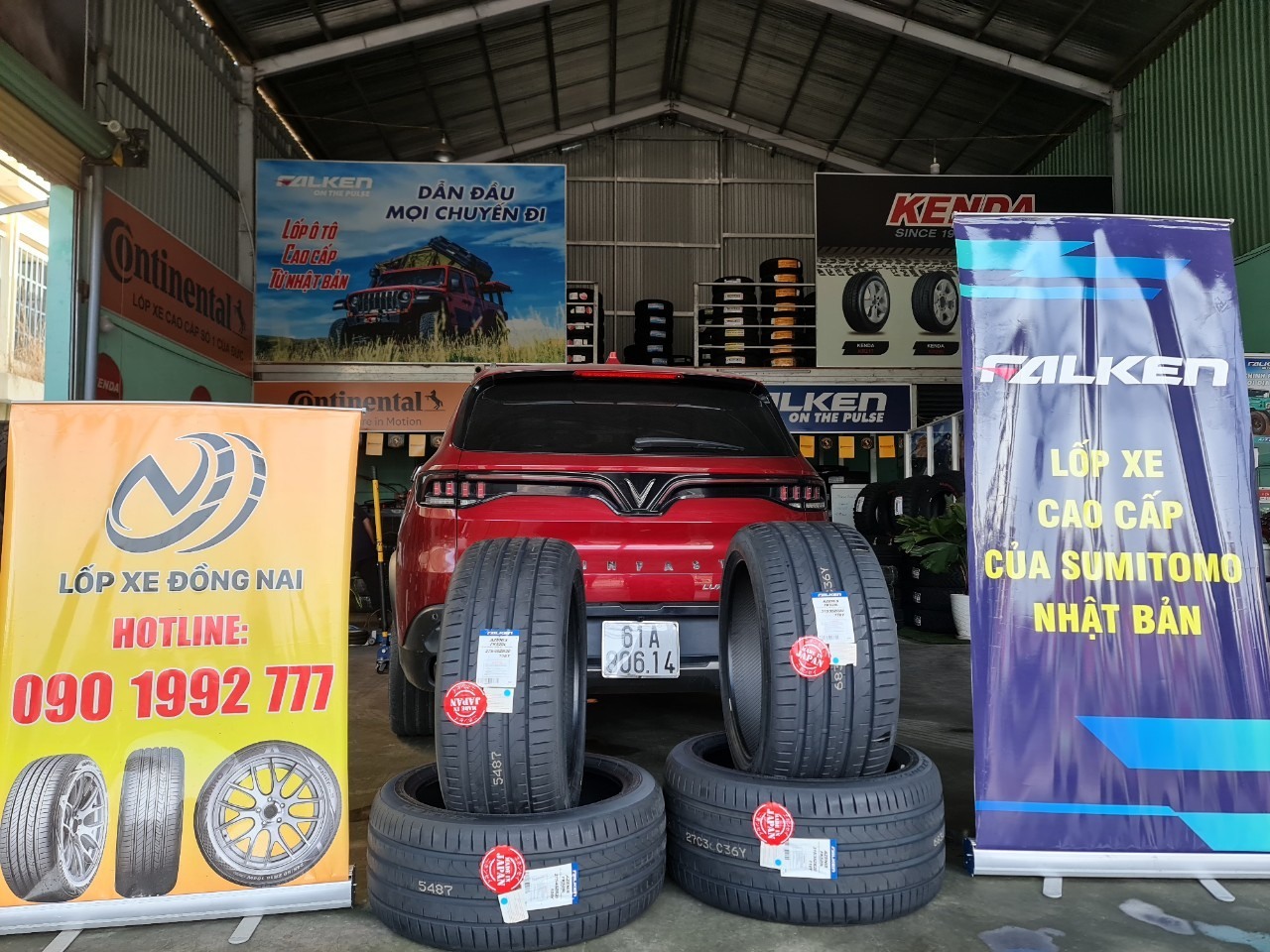 TƯ VẤN : Thay lốp xe Vinfast Lux SA 2.0 ở Long Thành, Đồng Nai.