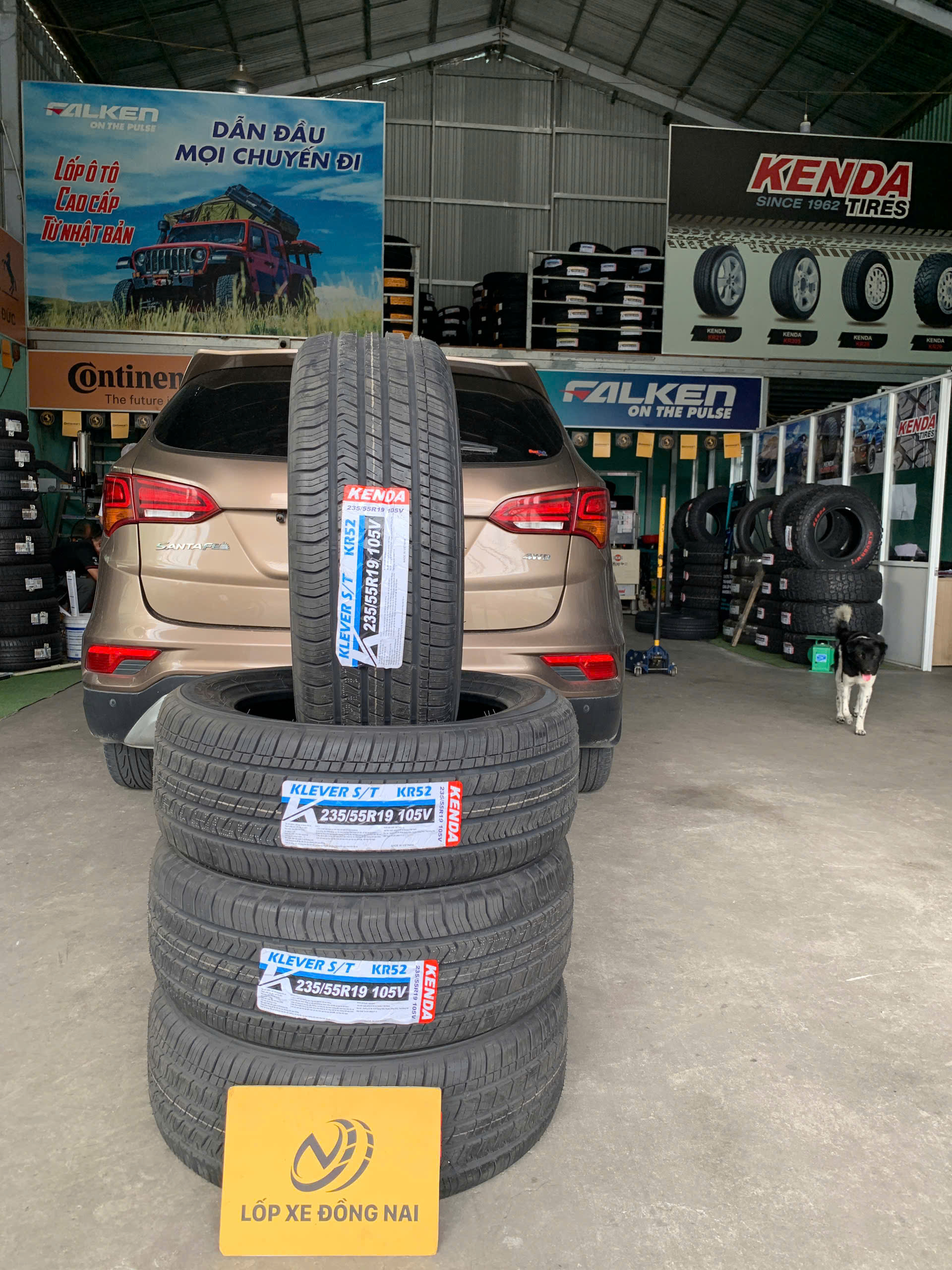 REVIEW : Xe Hyundai Santafe thay lốp 235/55R19 Kenda KR52 Đài Loan