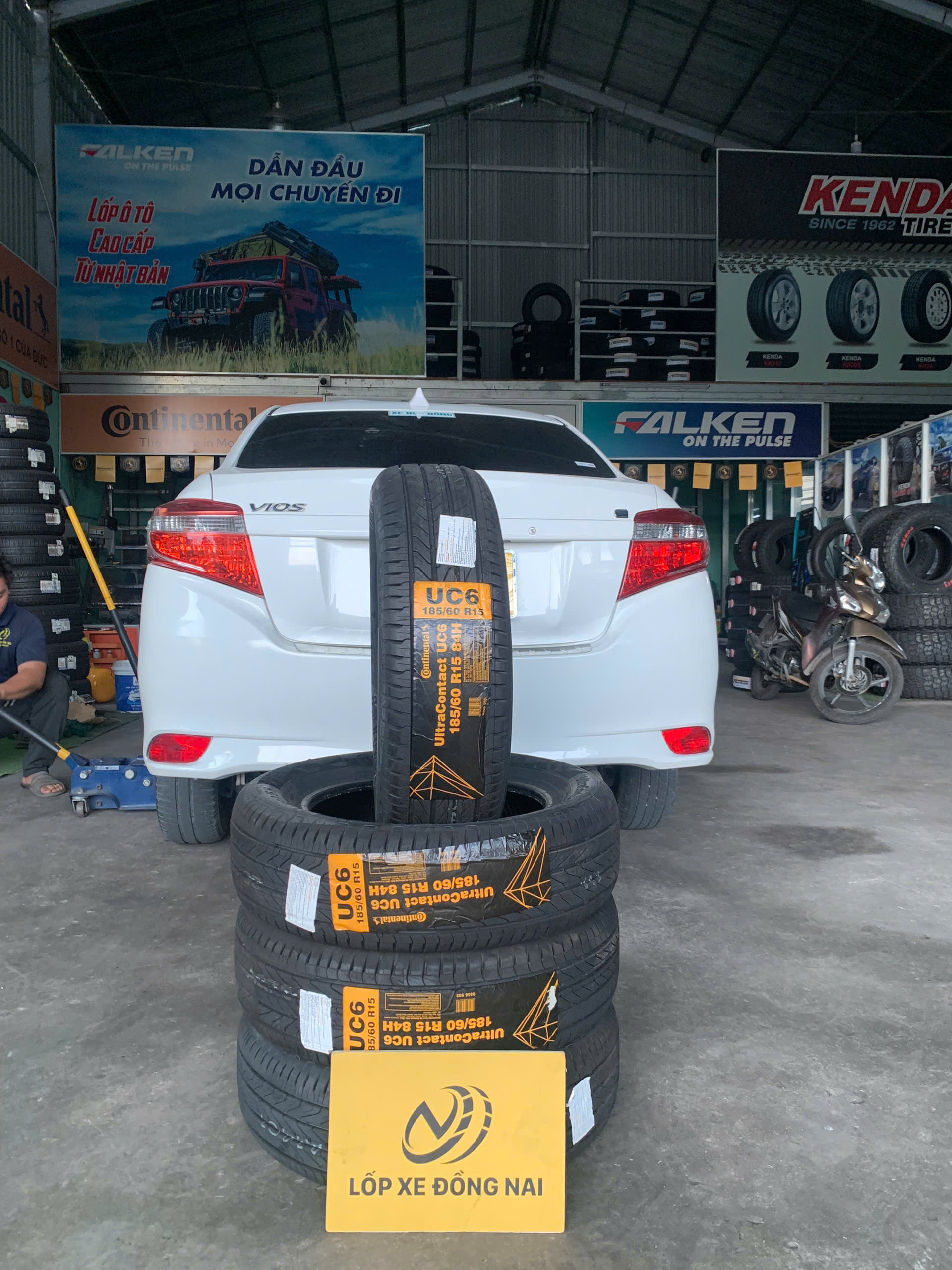 REVIEW : Xe Toyota Vios thay lốp cao cấp 185/60R15 Continental UC6 Đức