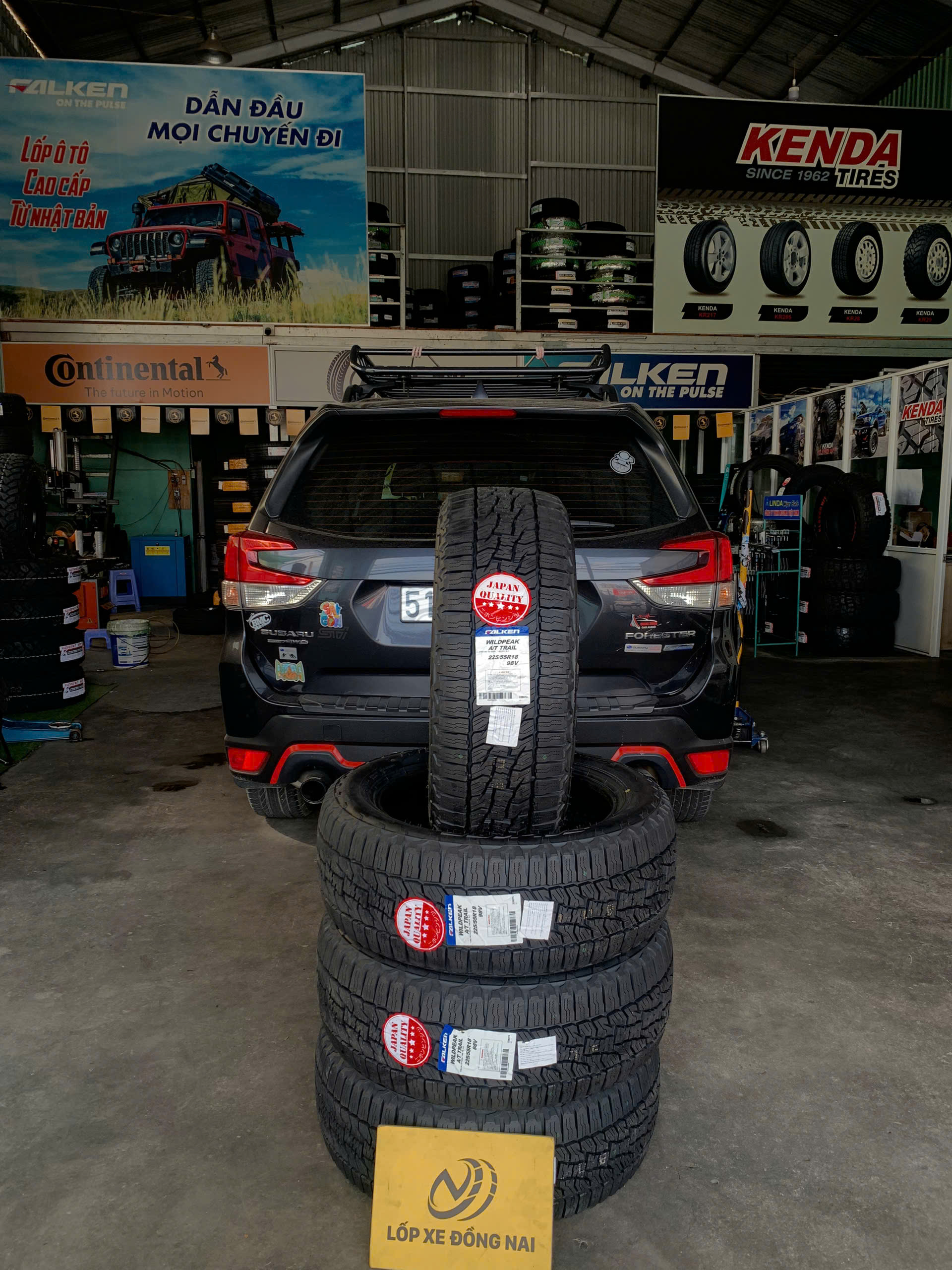 REVIEW : Xe Subaru Forester thay lốp 225/55R18 Falken Wildpeak AT Trail.