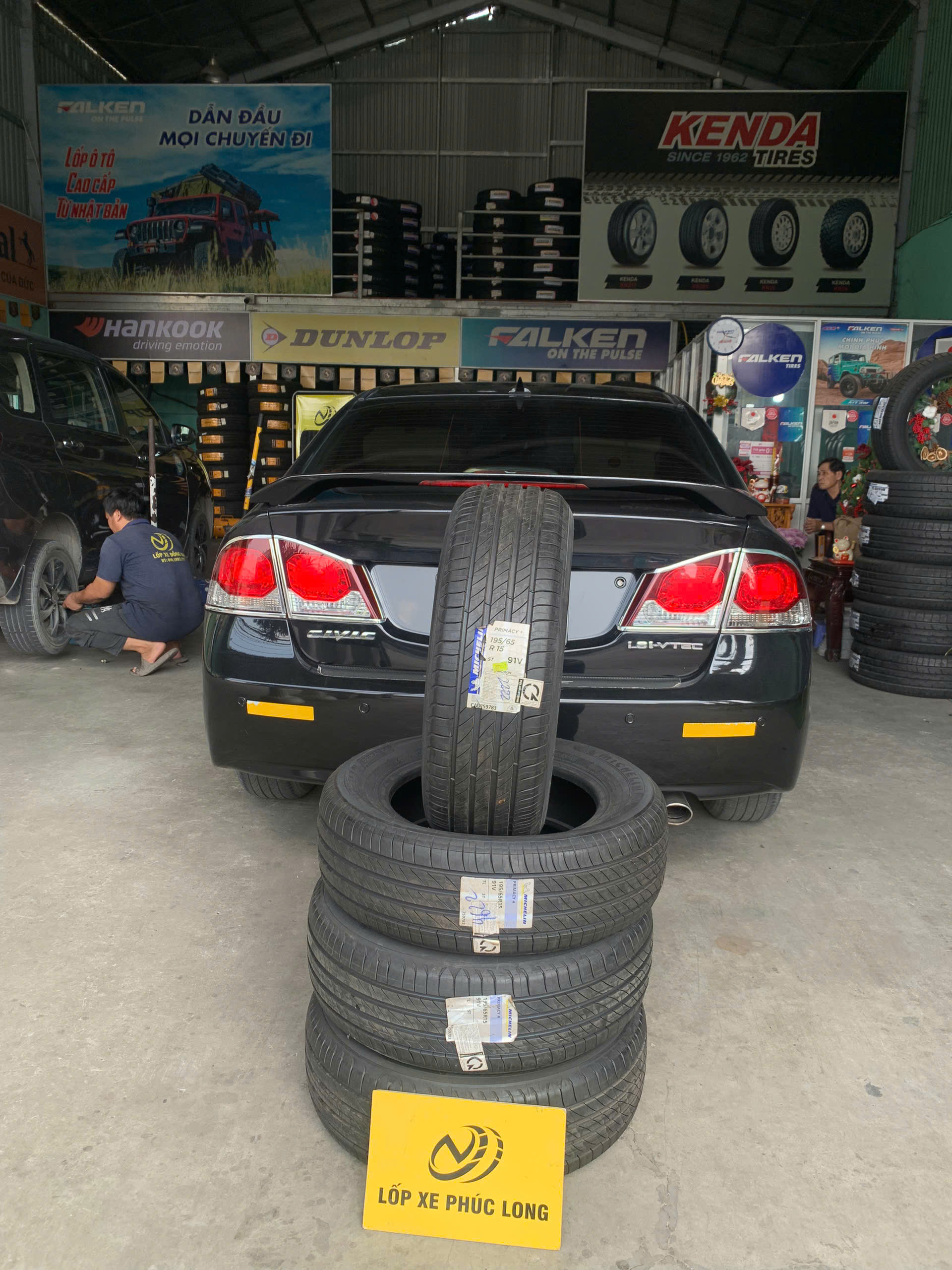 REVIEW : Xe Honda Civic thay lốp 195/65R15 Michelin Energy XM2